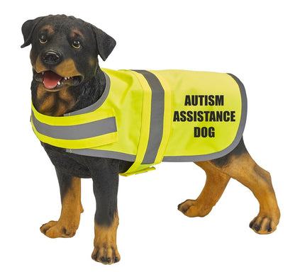 Autism Assistance Dog High Vis Dog Coat Vest Pet Safety Reflective Hi Viz Custom