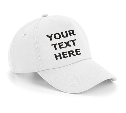 Personalised Baseball Cap Custom Embroidered Hat Printed Logo Dad Mens Womens
