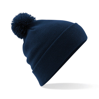 Personalised Beanie Hat Embroidered Bobble Hat Winter Pom Pom Pullover Wooley