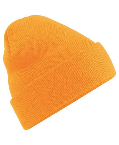 Personalised Embroidered Beanie Hat Custom Cuffed Winter Woolly Hat Mens Womens