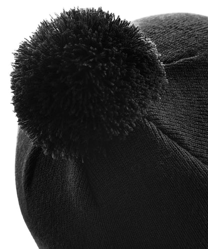 Personalised Beanie Hat Embroidered Bobble Hat Winter Pom Pom Pullover Wooley