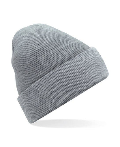Personalised Embroidered Beanie Hat Custom Cuffed Winter Woolly Hat Mens Womens