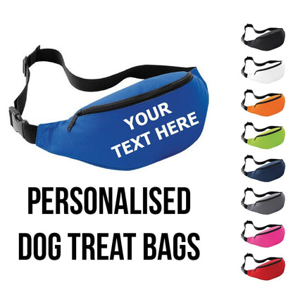 Personalised Dog Treat Bag, Dog Walking Bag, Dog Training Waist Bag Bum Bag