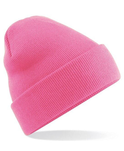 Personalised Embroidered Beanie Hat Custom Cuffed Winter Woolly Hat Mens Womens
