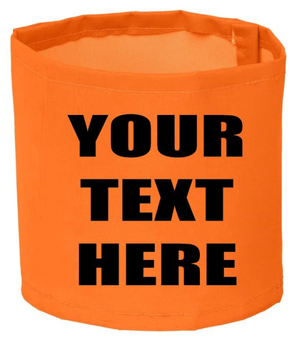 Personalised Captains Armband Custom Printed Hi Vis High Viz Football Sports 