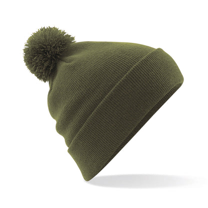 Personalised Beanie Hat Embroidered Bobble Hat Winter Pom Pom Pullover Wooley
