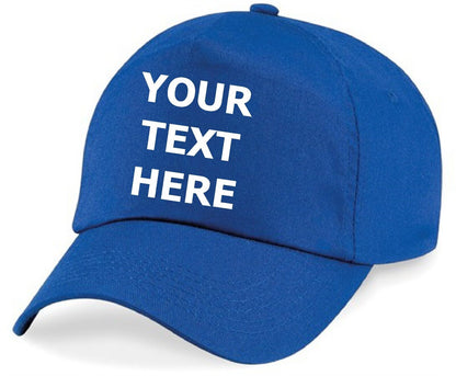 Personalised Baseball Cap Embroidered Custom Printed Hat Unisex Mens Ladies