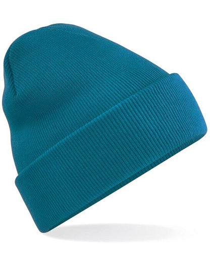 Personalised Embroidered Beanie Hat Custom Cuffed Winter Woolly Hat Mens Womens