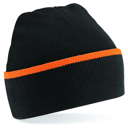 Personalised Embroidered Beanie Hat Cuffed Pullover Custom Printed Wooley Hat