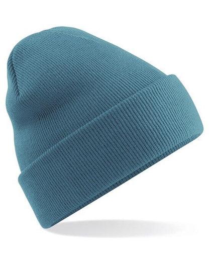 Personalised Embroidered Beanie Hat Custom Cuffed Winter Woolly Hat Mens Womens