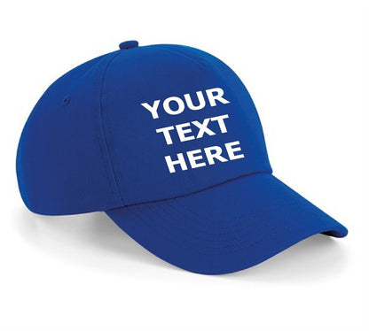 Personalised Baseball Cap Custom Embroidered Hat Printed Logo Dad Mens Womens