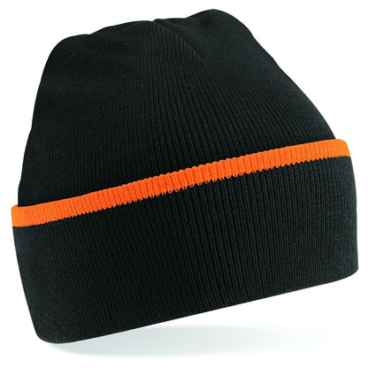 Personalised Embroidered Beanie Hat Cuffed Pullover Custom Printed Wooley Hat