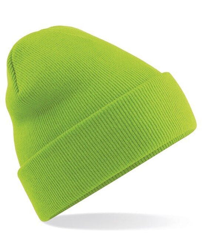 Personalised Embroidered Beanie Hat Custom Cuffed Winter Woolly Hat Mens Womens