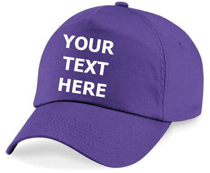 Personalised Baseball Cap Embroidered Custom Printed Hat Unisex Mens Ladies