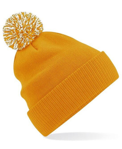 Personalised Beanie Hat Embroidered Woolly Bobble Hat Winter Pom Pom Headwear