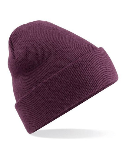 Personalised Embroidered Beanie Hat Custom Cuffed Winter Woolly Hat Mens Womens