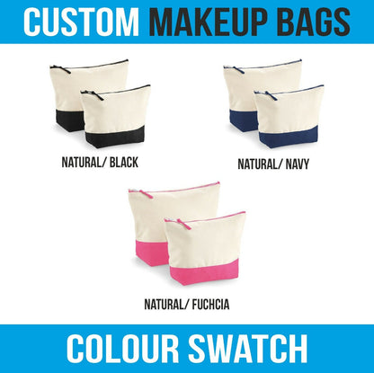 Personalised Make Up Bag Cosmetic Bag Wash Bag Toiletry Jewellery Womens Mens