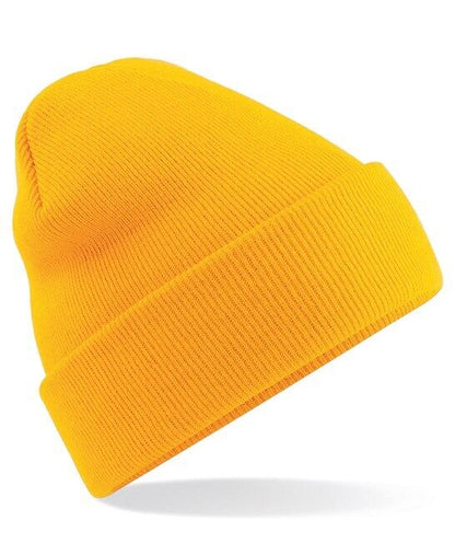 Personalised Embroidered Beanie Hat Custom Cuffed Winter Woolly Hat Mens Womens