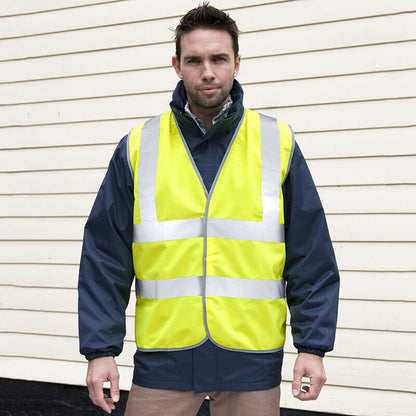Personalised Hi Vis Vest Jacket Safety Waistcoat Custom Printed Adults Hi Viz