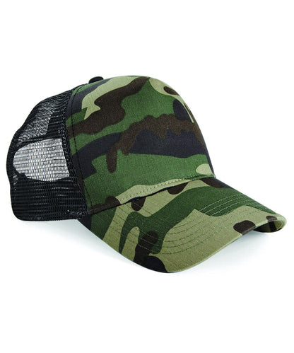 Personalised Snapback Trucker Hat Camo Cap Half Mesh Baseball Cap Mens Womens