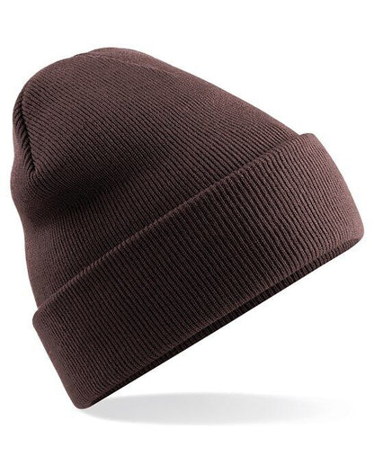 Personalised Embroidered Beanie Hat Custom Cuffed Winter Woolly Hat Mens Womens