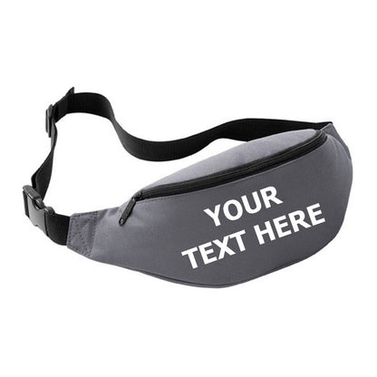 Personalised Bum Bag Fanny Pack Pouch Travel Festival Wallet Money Belt Holiday