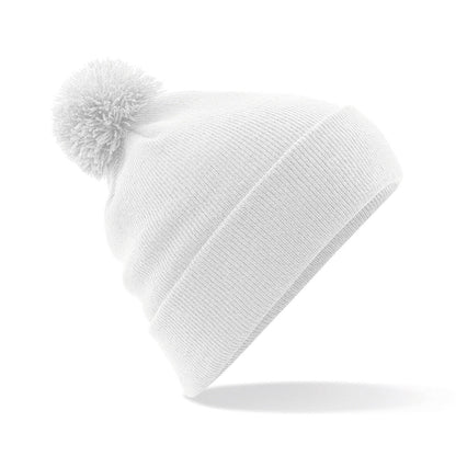Personalised Beanie Hat Embroidered Bobble Hat Winter Pom Pom Pullover Wooley