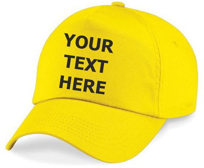 Personalised Baseball Cap Embroidered Custom Printed Hat Unisex Mens Ladies