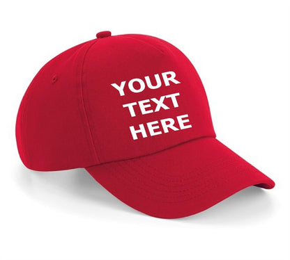 Personalised Baseball Cap Custom Embroidered Hat Printed Logo Dad Mens Womens