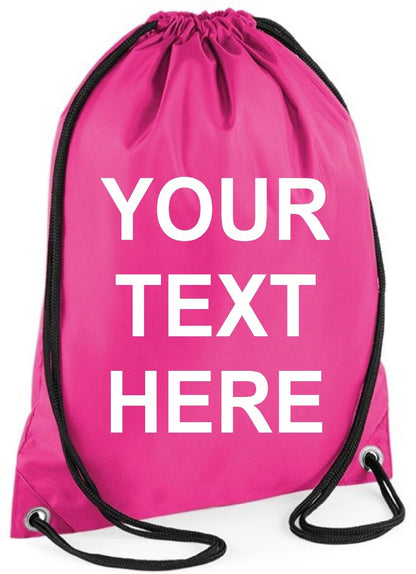 Personalised PE Bag Gym Bag School Swim Bag Boys Girls Back to School Kit Sack
