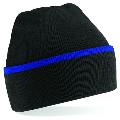 Personalised Embroidered Beanie Hat Cuffed Pullover Custom Printed Wooley Hat