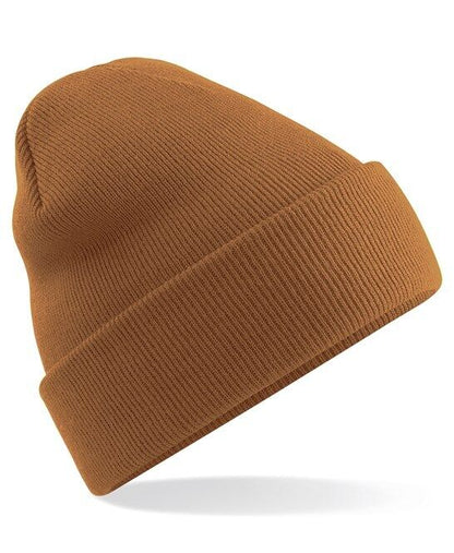 Personalised Embroidered Beanie Hat Custom Cuffed Winter Woolly Hat Mens Womens