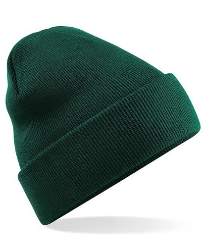 Personalised Embroidered Beanie Hat Custom Cuffed Winter Woolly Hat Mens Womens