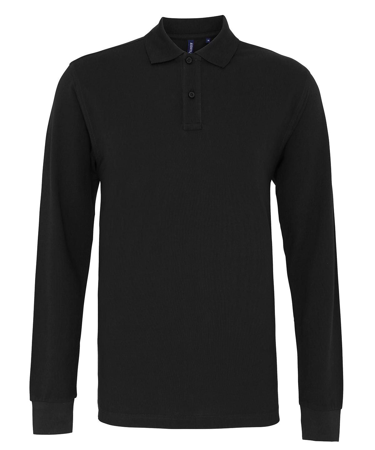 Men's Custom Printed or Embroidered Lightweight Long Sleeve Polo Shirt