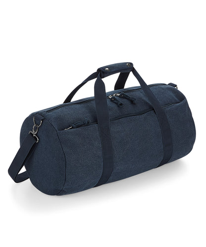 Vintage Canvas Barrel Bag