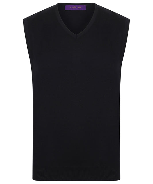 Sleeveless v-neck jumper