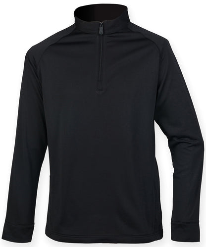 Men's Custom Printed or Embroidered Performance Zip-Up Quarter Zip Sweatshirt