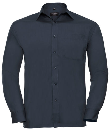 Unisex Custom Printed or Embroidered Long Sleeve Cotton Workwear Shirt