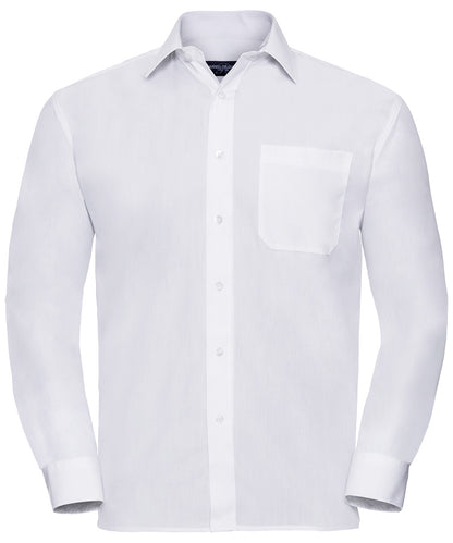 Unisex Custom Printed or Embroidered Long Sleeve Cotton Workwear Shirt