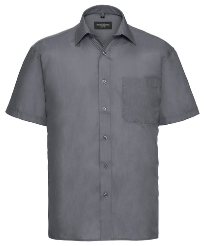 Unisex Custom Printed or Embroidered Short Sleeve Cotton Workwear Shirt