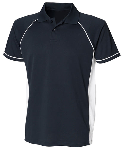Unisex Custom Printed or Embroidered Performance Contrast Polo Shirt