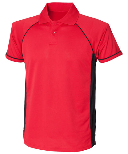 Unisex Custom Printed or Embroidered Performance Contrast Polo Shirt