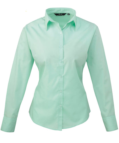 Women's Custom Printed or Embroidered Long Sleeve Workwear Blouse