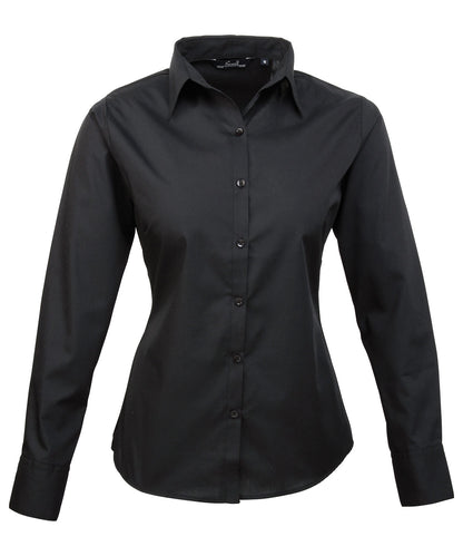 Women's Custom Printed or Embroidered Long Sleeve Workwear Blouse