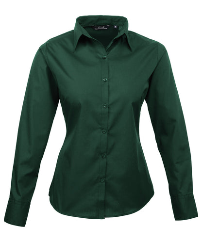 Women's Custom Printed or Embroidered Long Sleeve Workwear Blouse