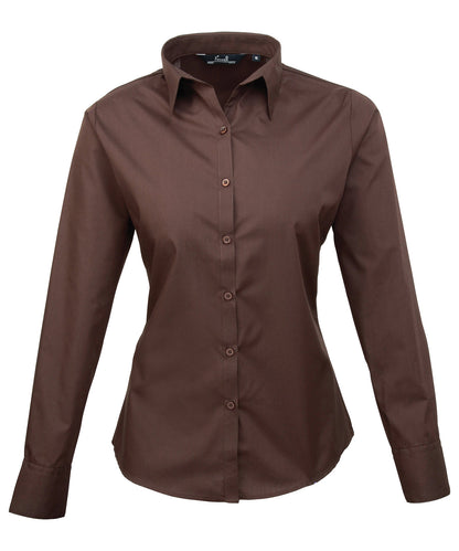 Women's Custom Printed or Embroidered Long Sleeve Workwear Blouse