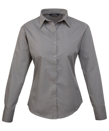 Women's Custom Printed or Embroidered Long Sleeve Workwear Blouse
