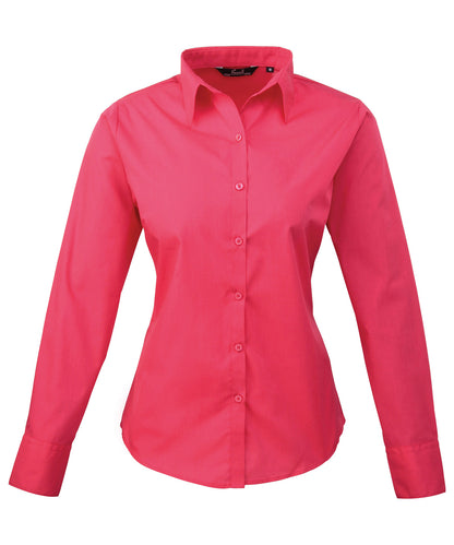 Women's Custom Printed or Embroidered Long Sleeve Workwear Blouse