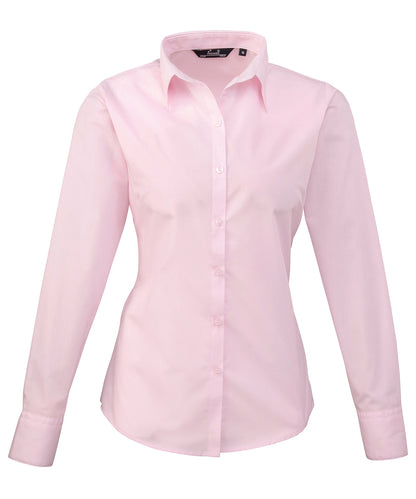 Women's Custom Printed or Embroidered Long Sleeve Workwear Blouse
