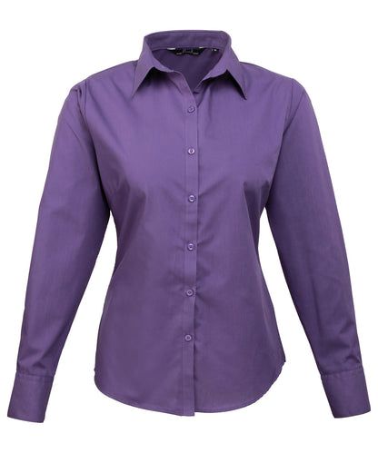 Women's Custom Printed or Embroidered Long Sleeve Workwear Blouse